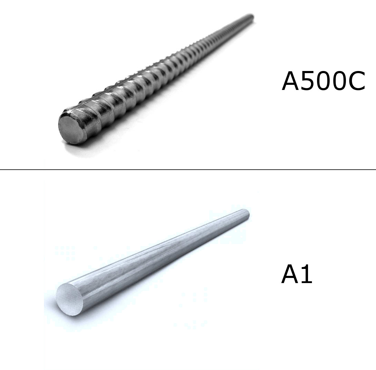 Отличия арматуры А1 и А500с